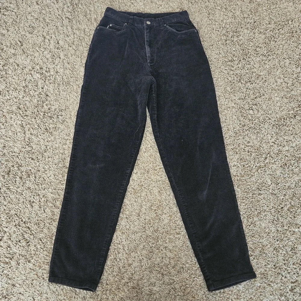 Lauren Ralph Lauren Women's Classic‎ Size 8 Black Corduroy Pants